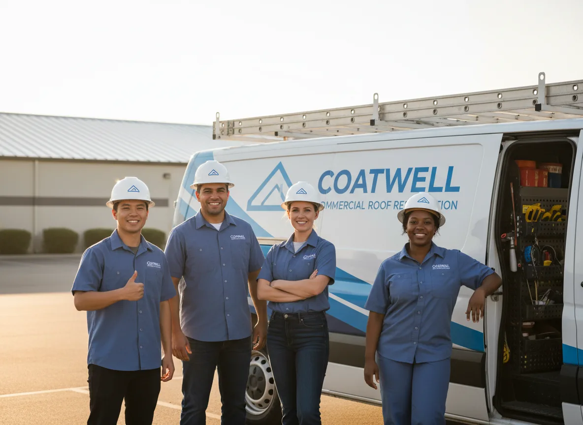 Commercial roof coating company in Swanville, MN